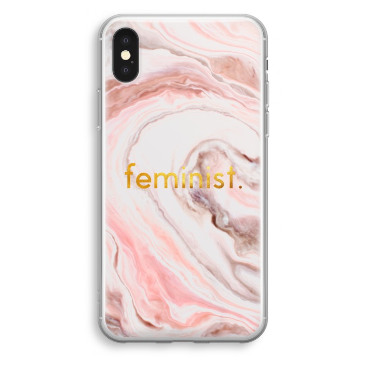 Feminist: iPhone X Transparant Hoesje