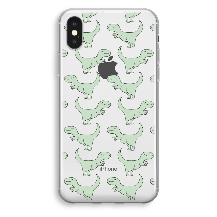 Dinos: iPhone X Transparant Hoesje