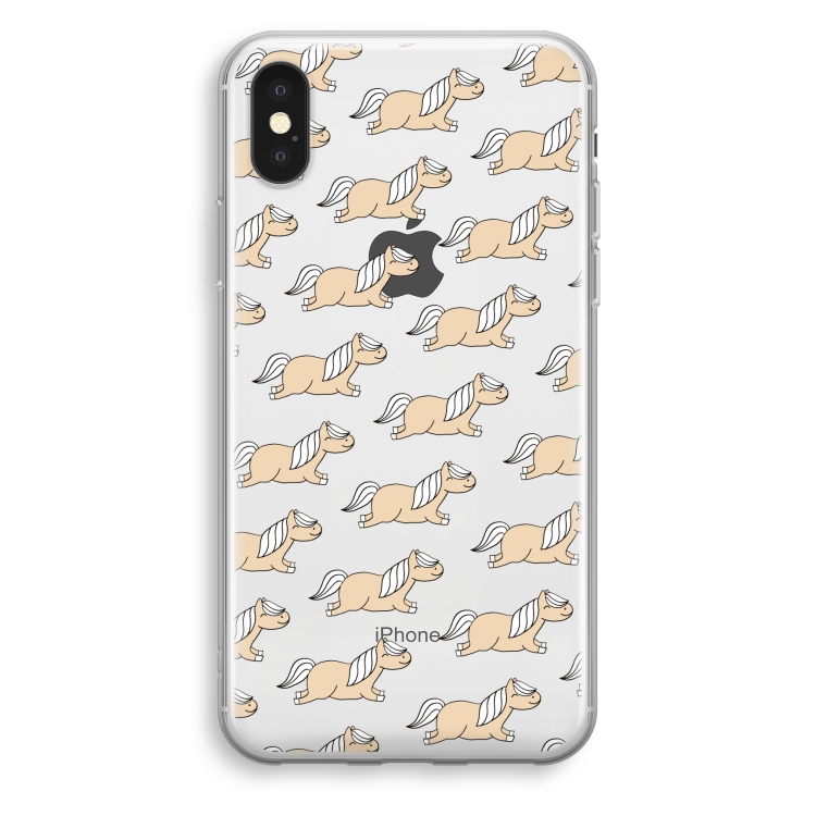 Ponys: iPhone X Transparant Hoesje
