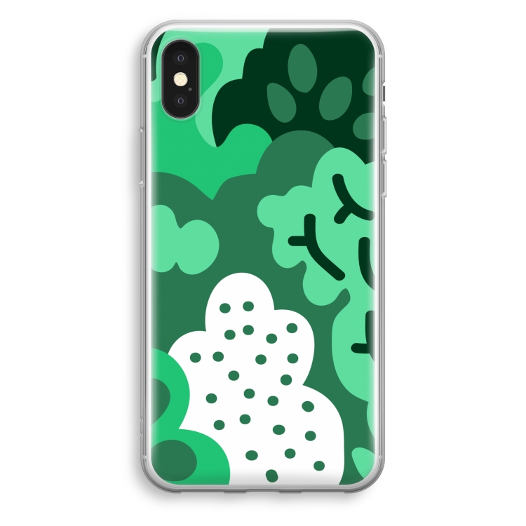 Bushes: iPhone X Transparant Hoesje