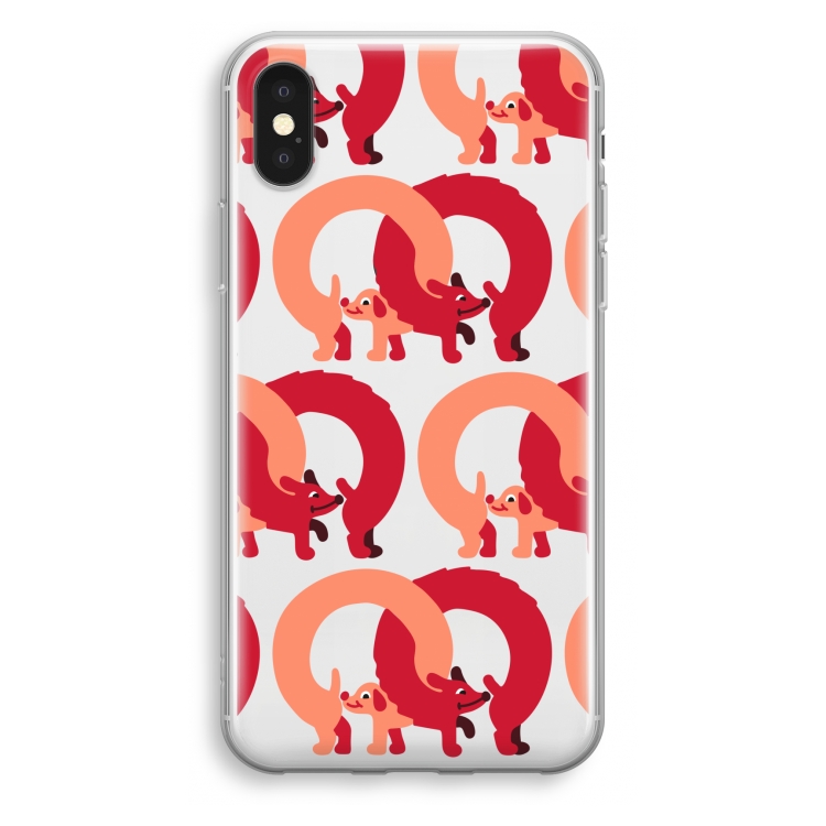 Dogs: iPhone X Transparant Hoesje