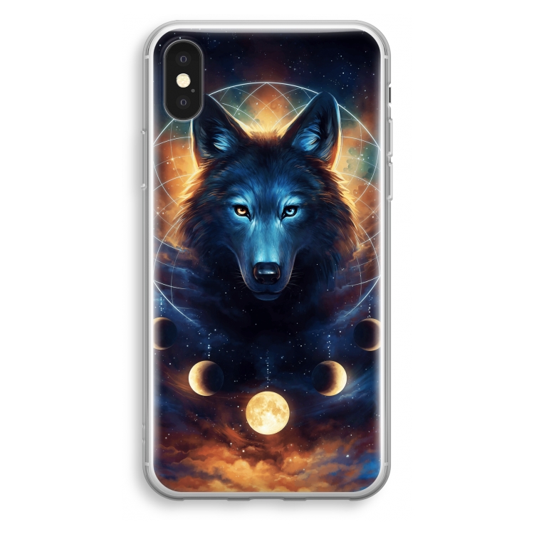 Wolf Dreamcatcher: iPhone X Transparant Hoesje