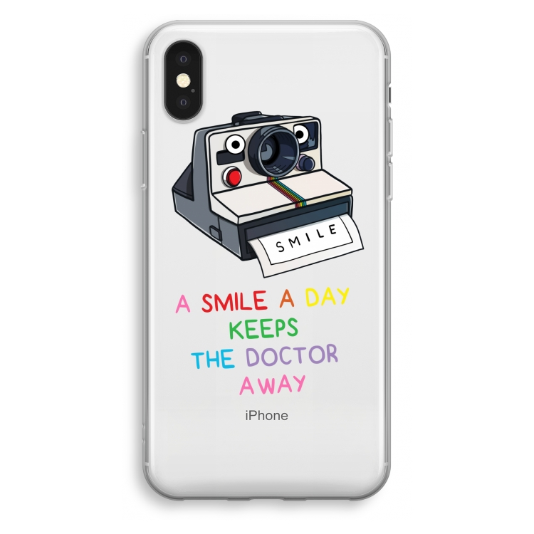 Smile: iPhone X Transparant Hoesje