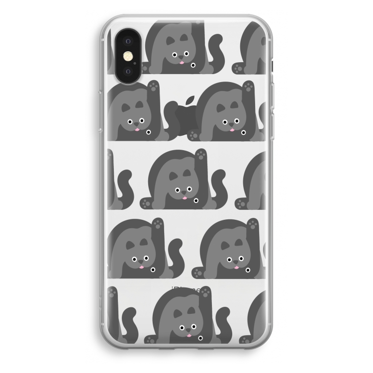 Cats: iPhone X Transparant Hoesje