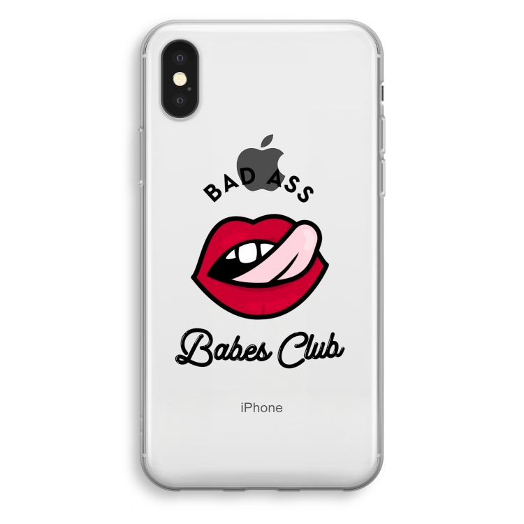 Badass Babes Club: iPhone X Transparant Hoesje