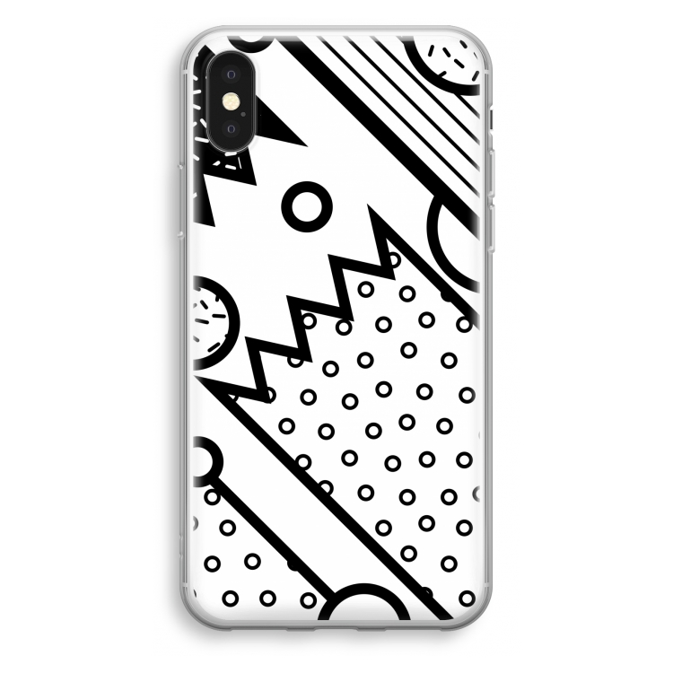 Pop Art #4: iPhone X Transparant Hoesje