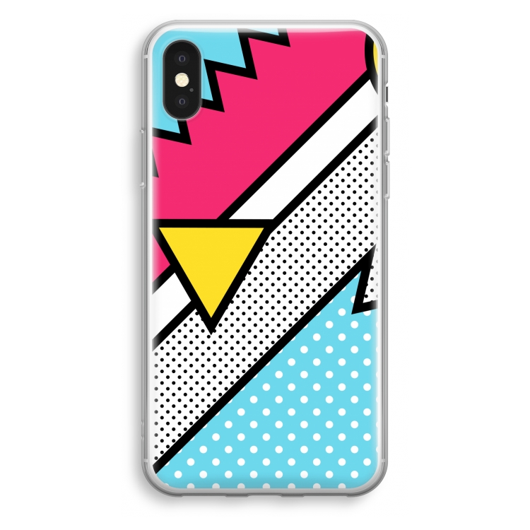 Pop Art #3: iPhone X Transparant Hoesje