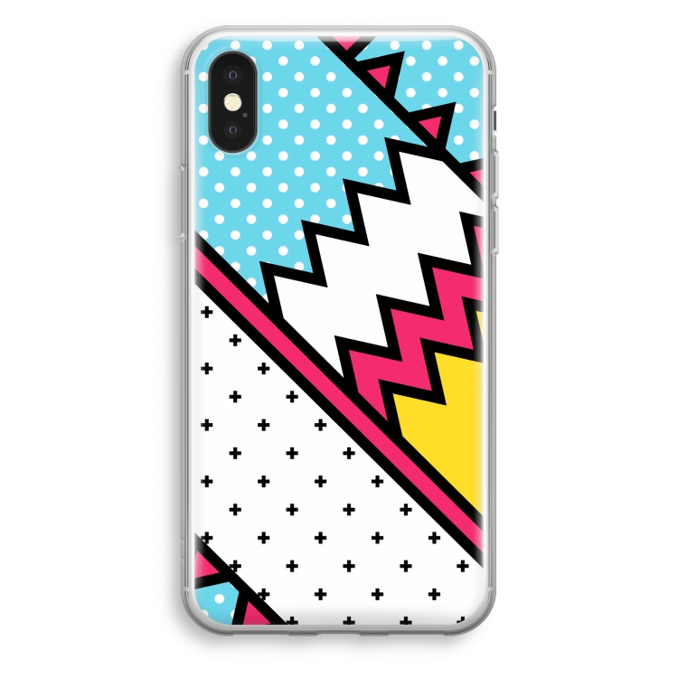 Pop Art #2: iPhone X Transparant Hoesje