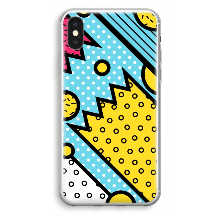 Pop Art #1: iPhone X Transparant Hoesje