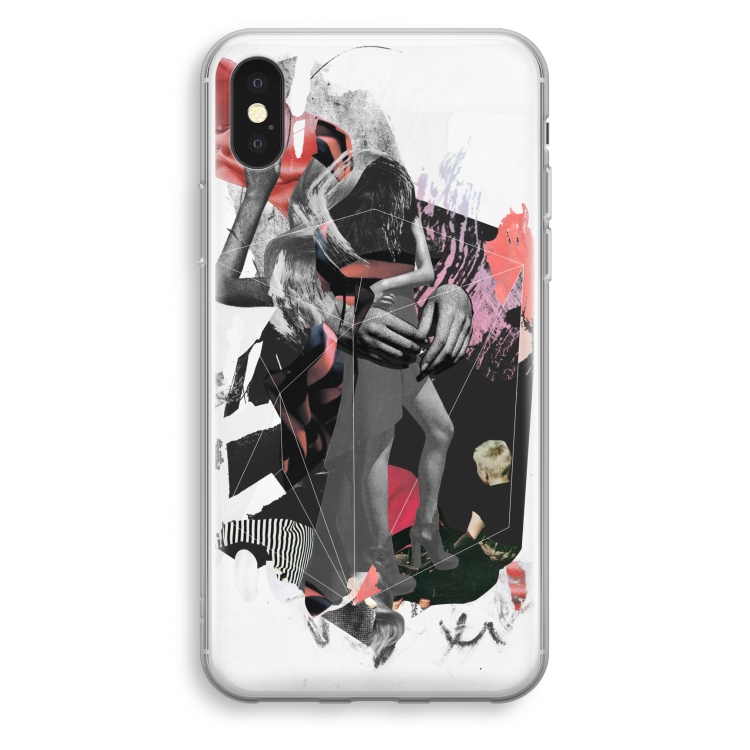 Dissimulation du réel: iPhone X Transparant Hoesje