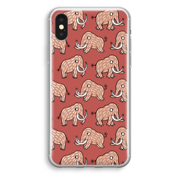 Mammoet: iPhone X Transparant Hoesje
