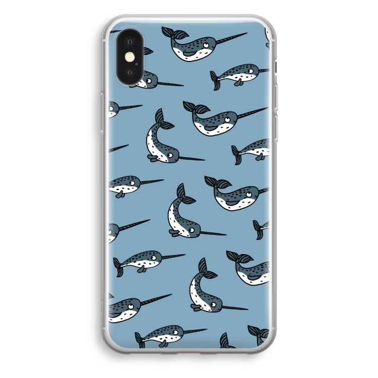 Narwhal: iPhone X Transparant Hoesje