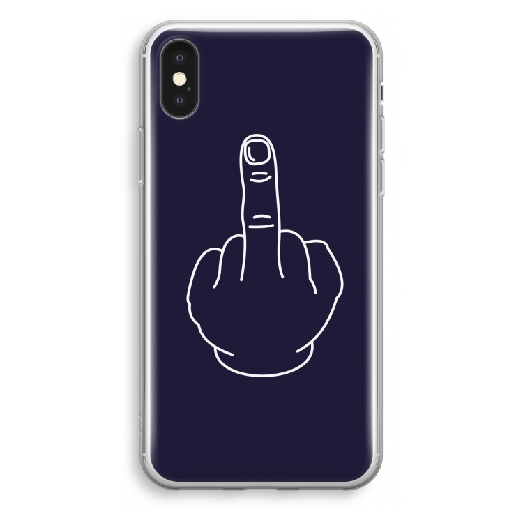 F**k U: iPhone X Transparant Hoesje