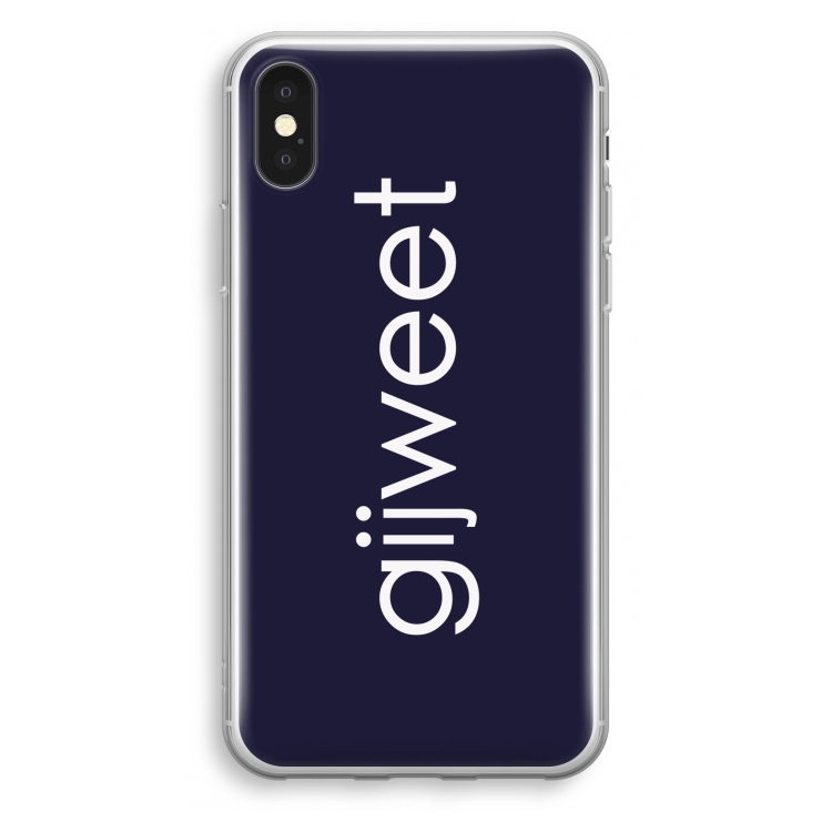Gijweet: iPhone X Transparant Hoesje