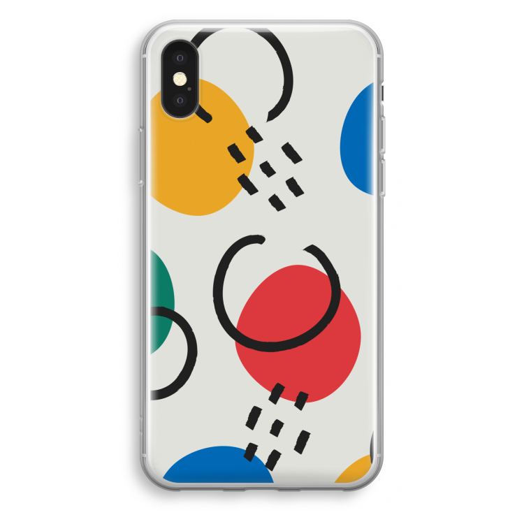 Illustratieve pop 3: iPhone X Transparant Hoesje