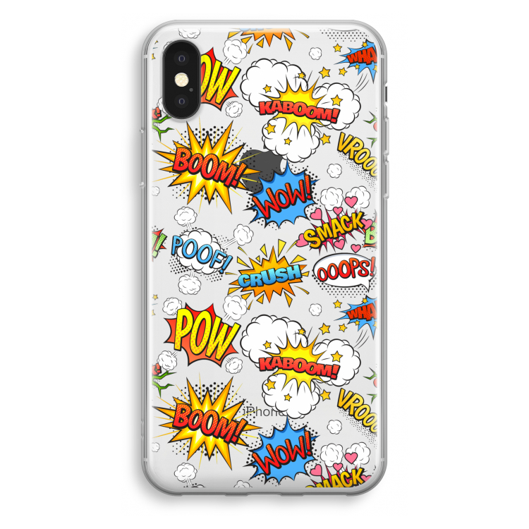 Pow Smack: iPhone X Transparant Hoesje