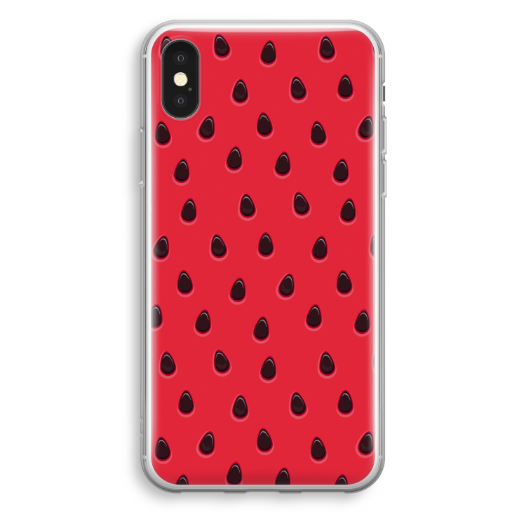 Watermelon: iPhone X Transparant Hoesje