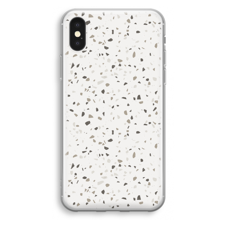 Terrazzo N°14: iPhone X Transparant Hoesje