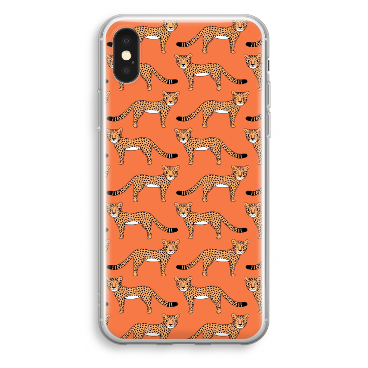 Cheetah: iPhone X Transparant Hoesje