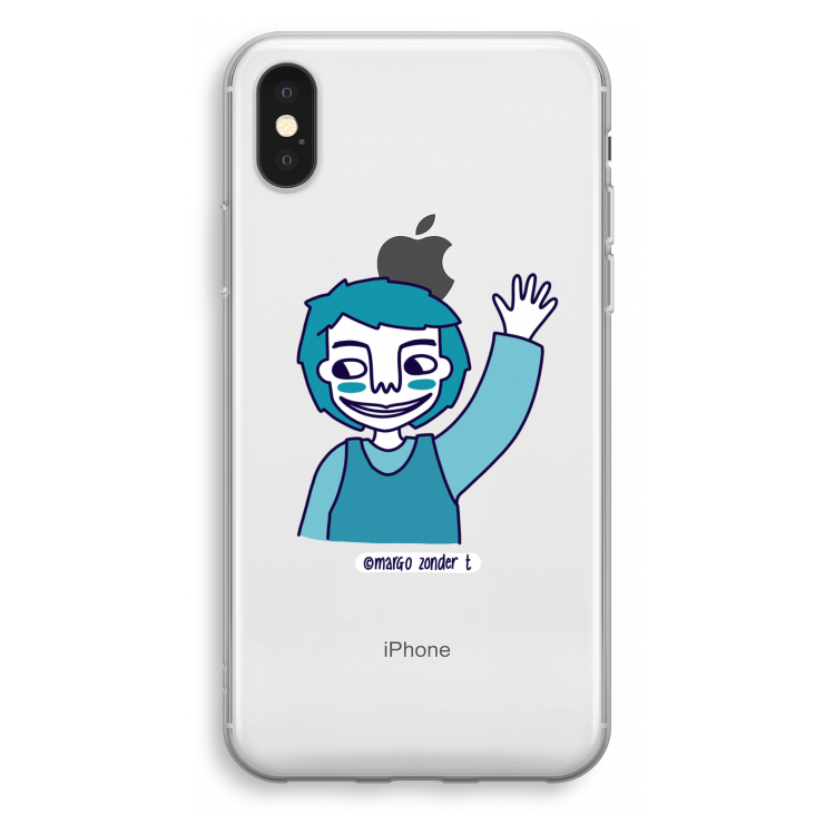 Zwaai: iPhone X Transparant Hoesje