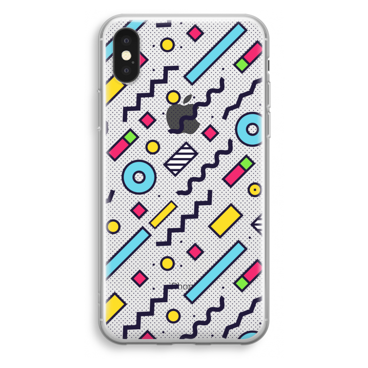 8-bit N°8: iPhone X Transparant Hoesje