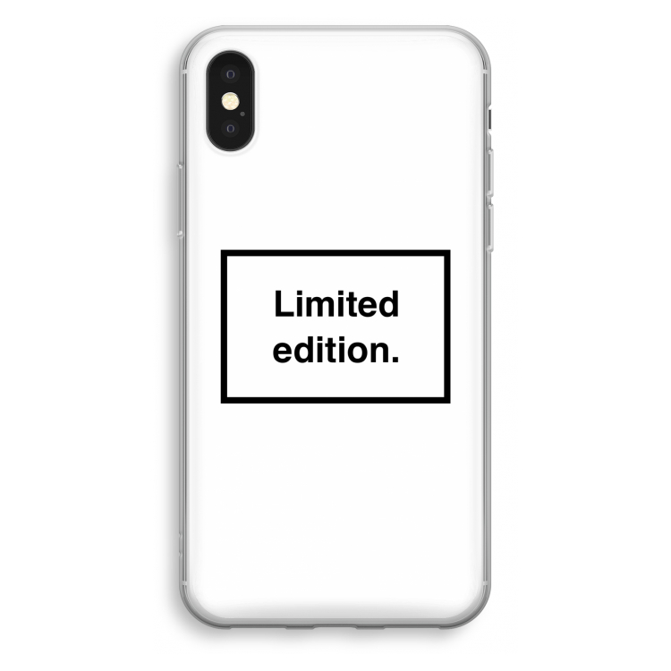 Limited edition: iPhone X Transparant Hoesje