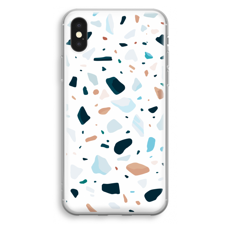 Terrazzo N°13: iPhone X Transparant Hoesje
