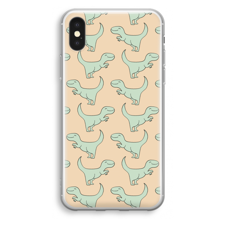 Dinos: iPhone X Transparant Hoesje