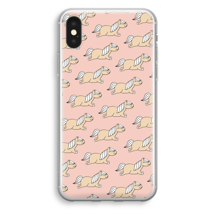 Ponys: iPhone X Transparant Hoesje