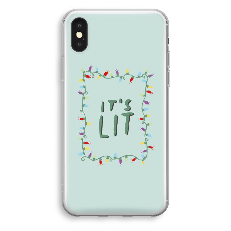 It's Lit: iPhone X Transparant Hoesje