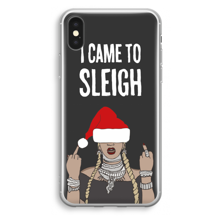 Came To Sleigh: iPhone X Transparant Hoesje