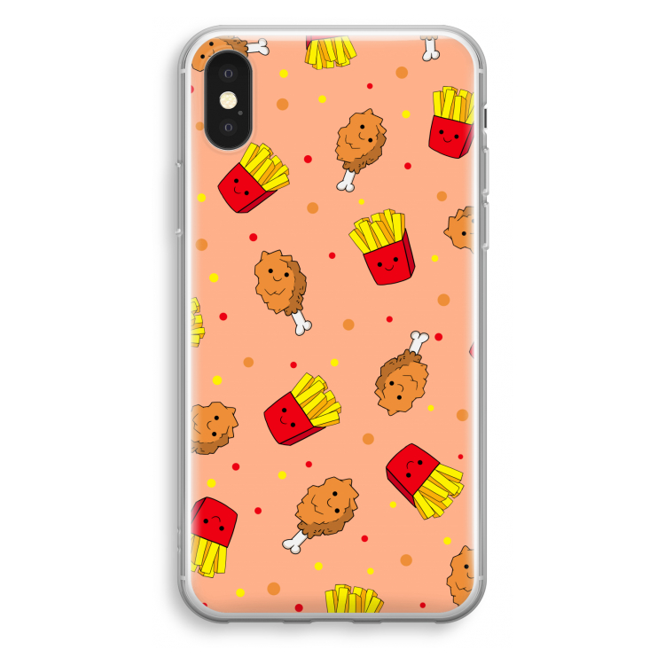 Chicken 'n Fries: iPhone X Transparant Hoesje