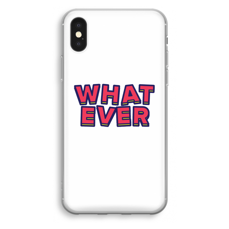 Whatever: iPhone X Transparant Hoesje