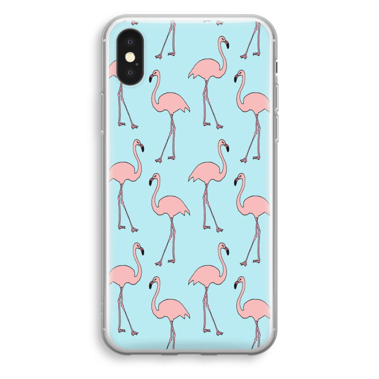 Anything Flamingoes: iPhone X Transparant Hoesje