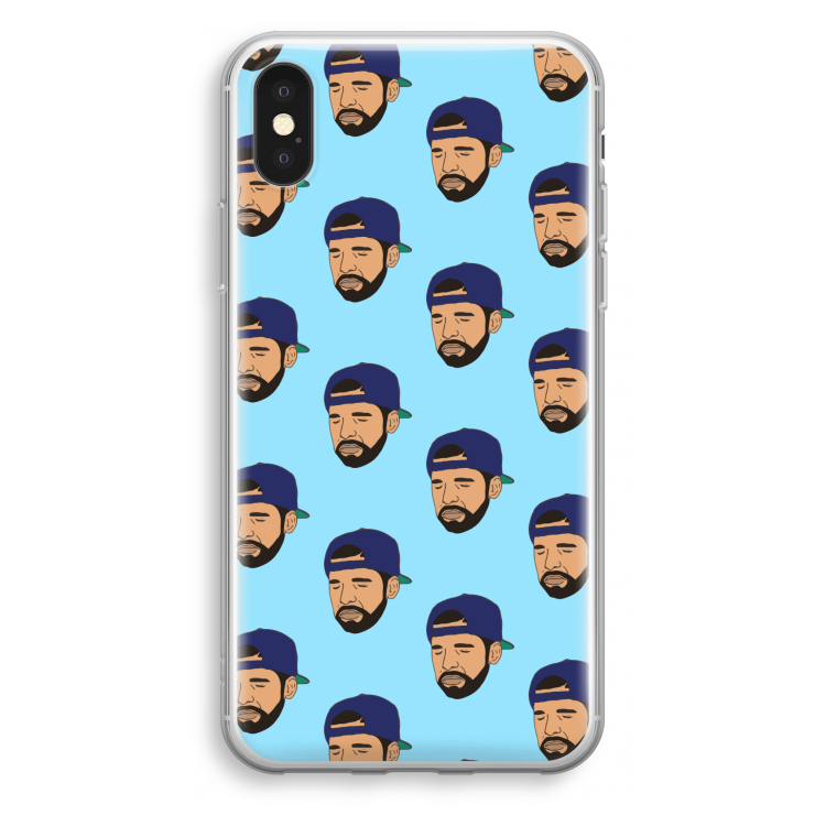 Drake Away: iPhone X Transparant Hoesje