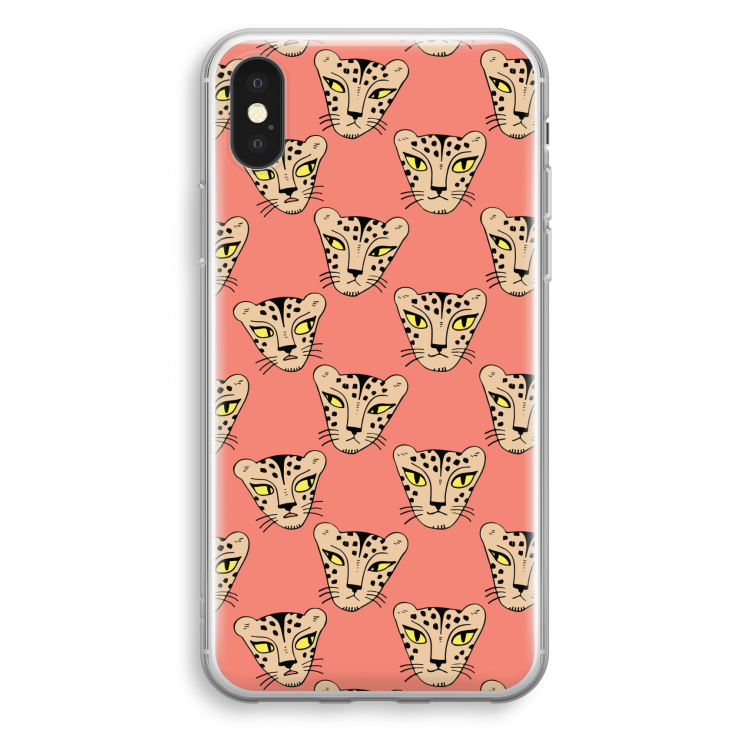 Tijger: iPhone X Transparant Hoesje