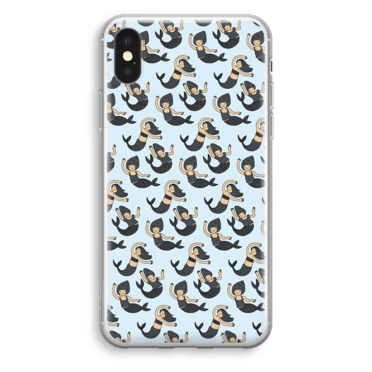 Zeemeermin: iPhone X Transparant Hoesje