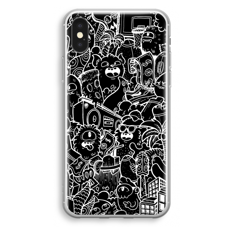Vexx Black City : iPhone X Transparant Hoesje