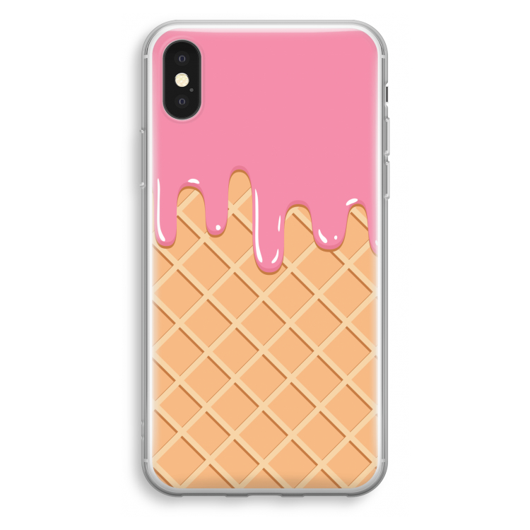 Ice cream: iPhone X Transparant Hoesje