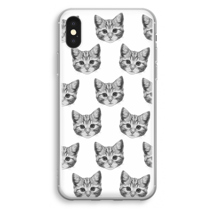 Kitten: iPhone X Transparant Hoesje
