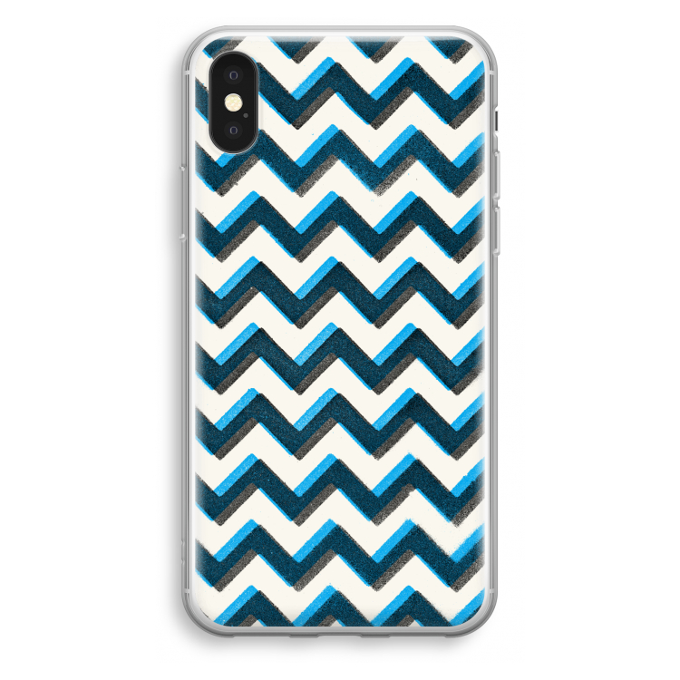 Onderbroken lijn: iPhone X Transparant Hoesje