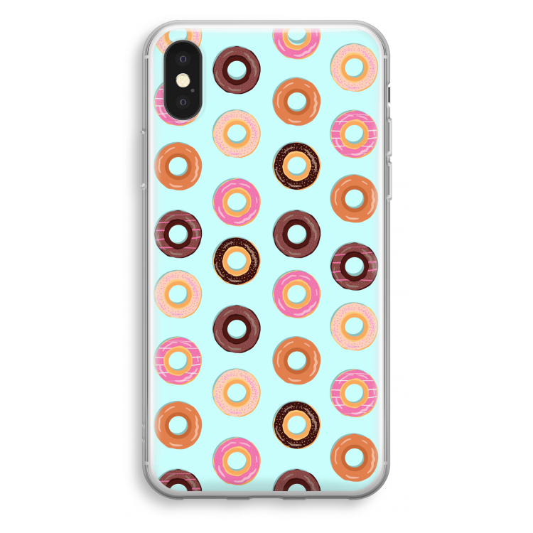Donuts: iPhone X Transparant Hoesje