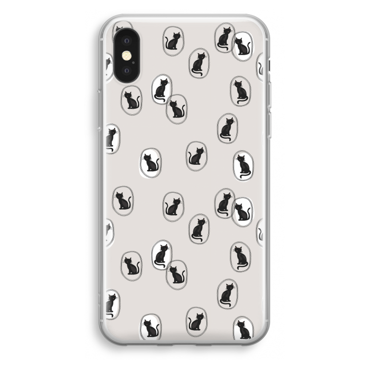 Miauw: iPhone X Transparant Hoesje