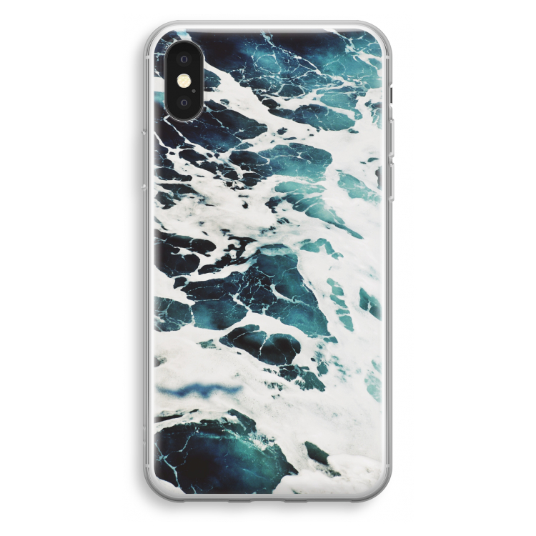 Golven: iPhone X Transparant Hoesje