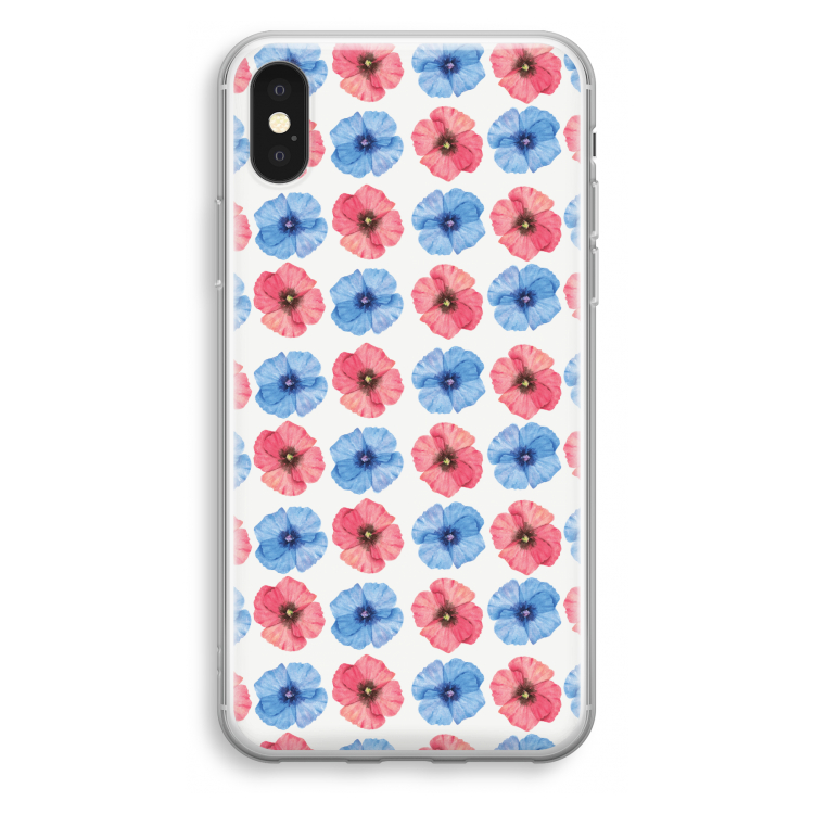 Klaproosjes: iPhone X Transparant Hoesje