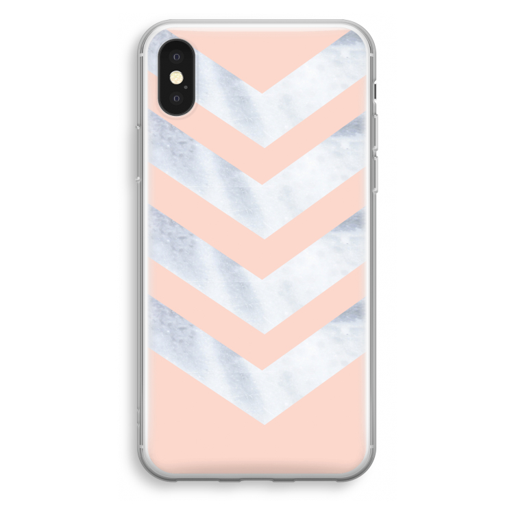 Marmeren pijlen: iPhone X Transparant Hoesje