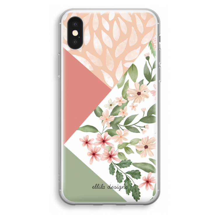 Sweet heaven geometrics: iPhone X Transparant Hoesje