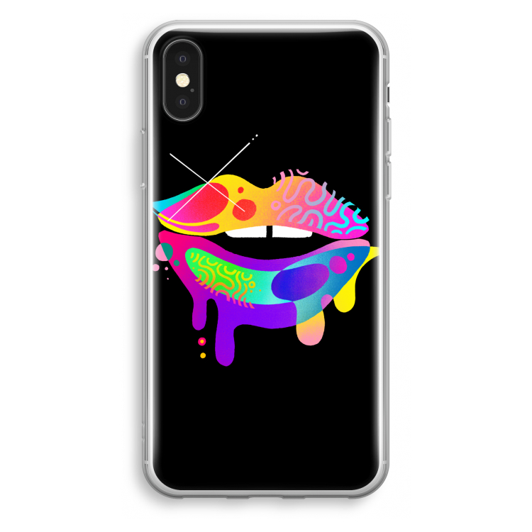 Lip Palette: iPhone X Transparant Hoesje