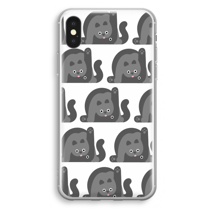 Cats: iPhone X Transparant Hoesje
