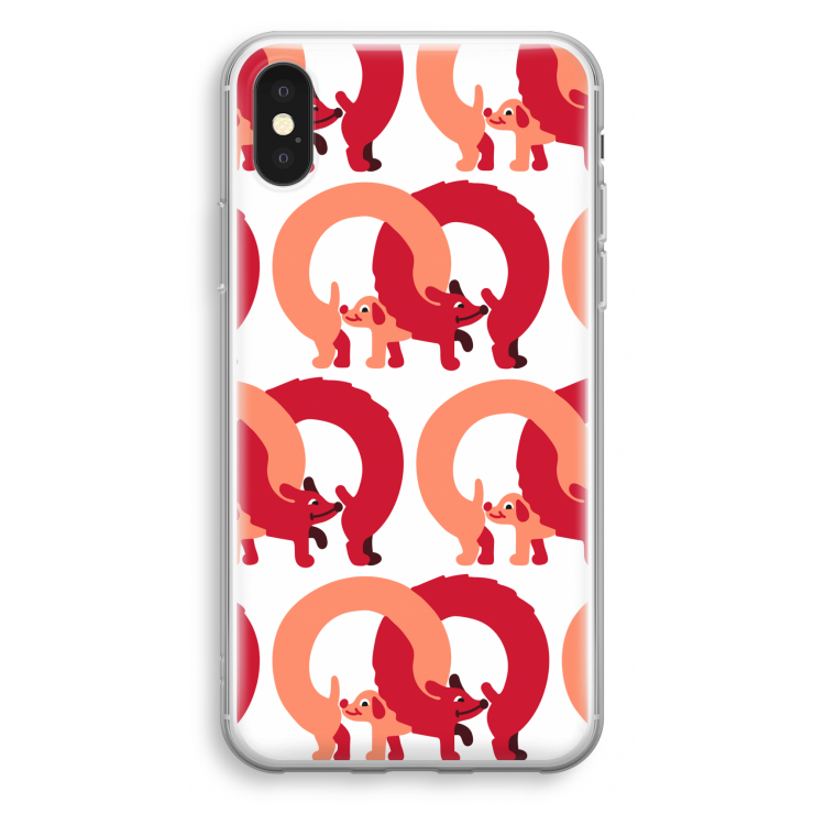 Dogs: iPhone X Transparant Hoesje
